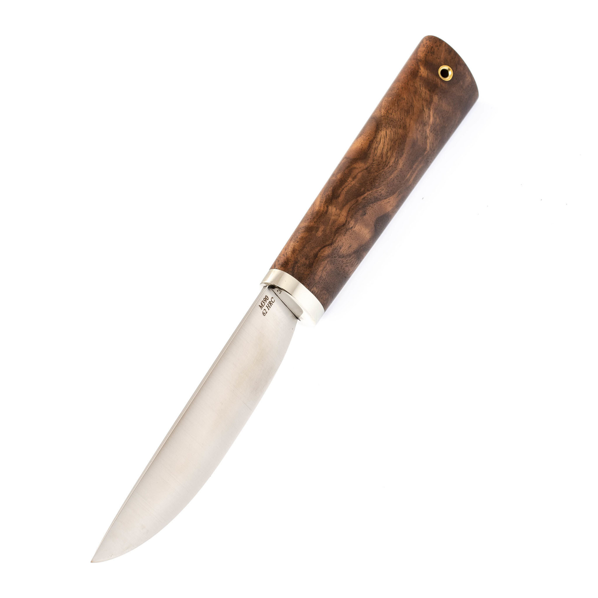 Нож якутский C3-1, сталь M390, резной орех, Слон