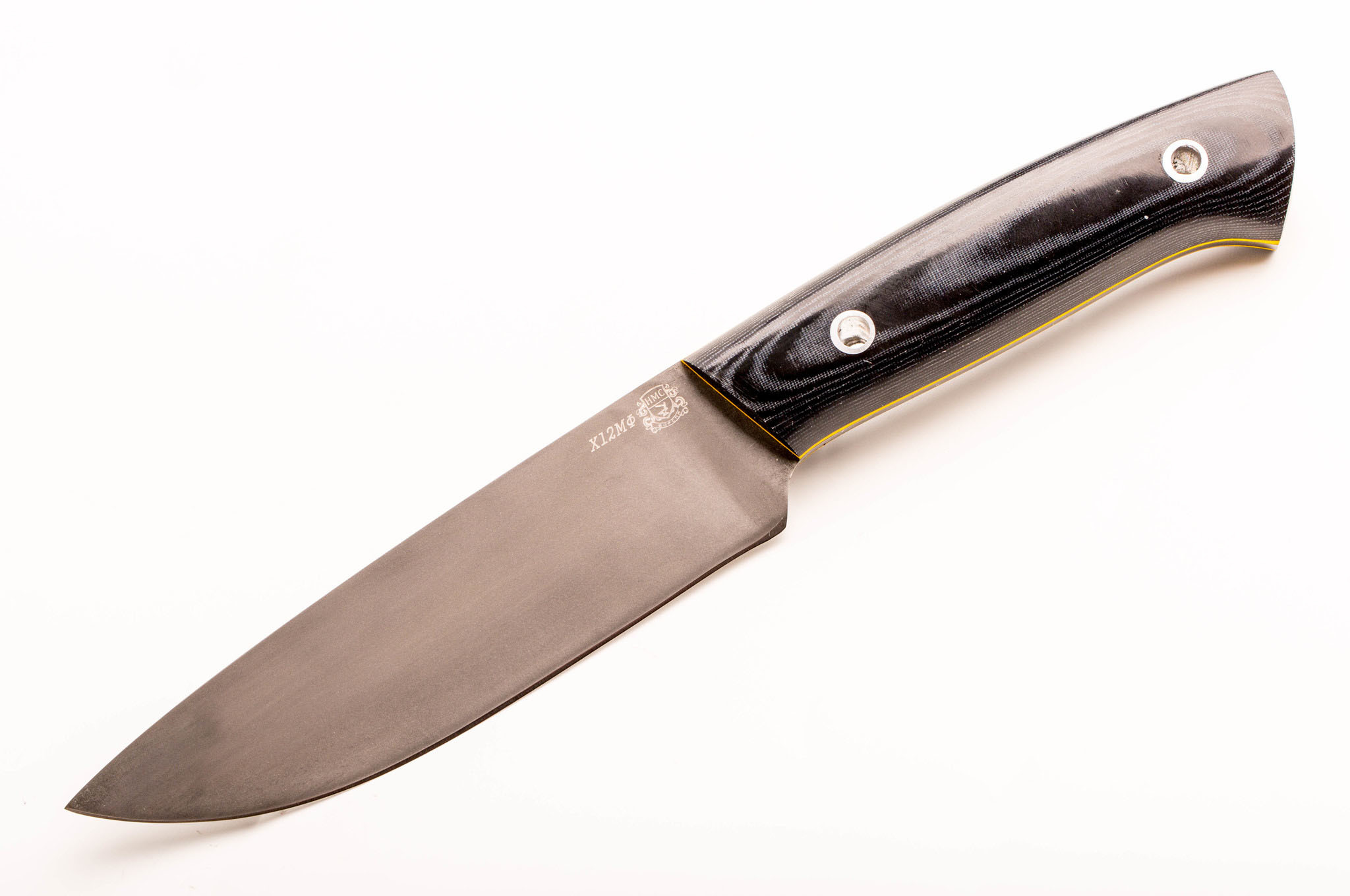 фото Нож цельнометаллический f1, сталь d2 мастерская сковородихина