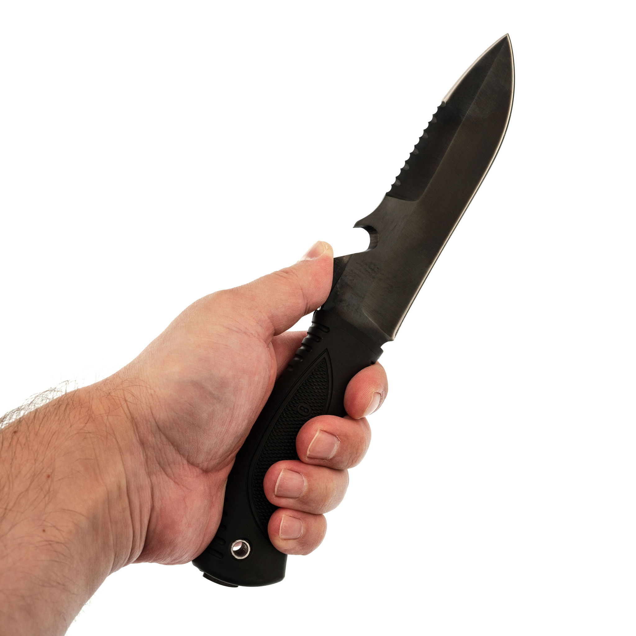 Нож для выживания из стали У8 «Шторм» с антибликовым покрытием - фото 5
