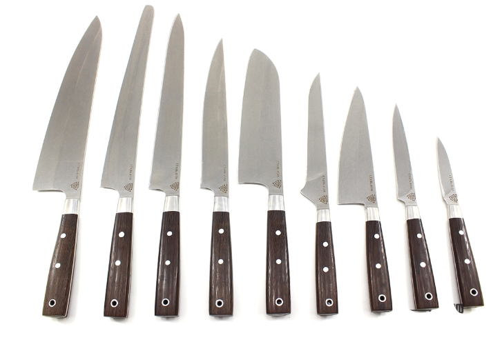 Набор из 9 кухонных ножей №2 , AUS8 - фото 2