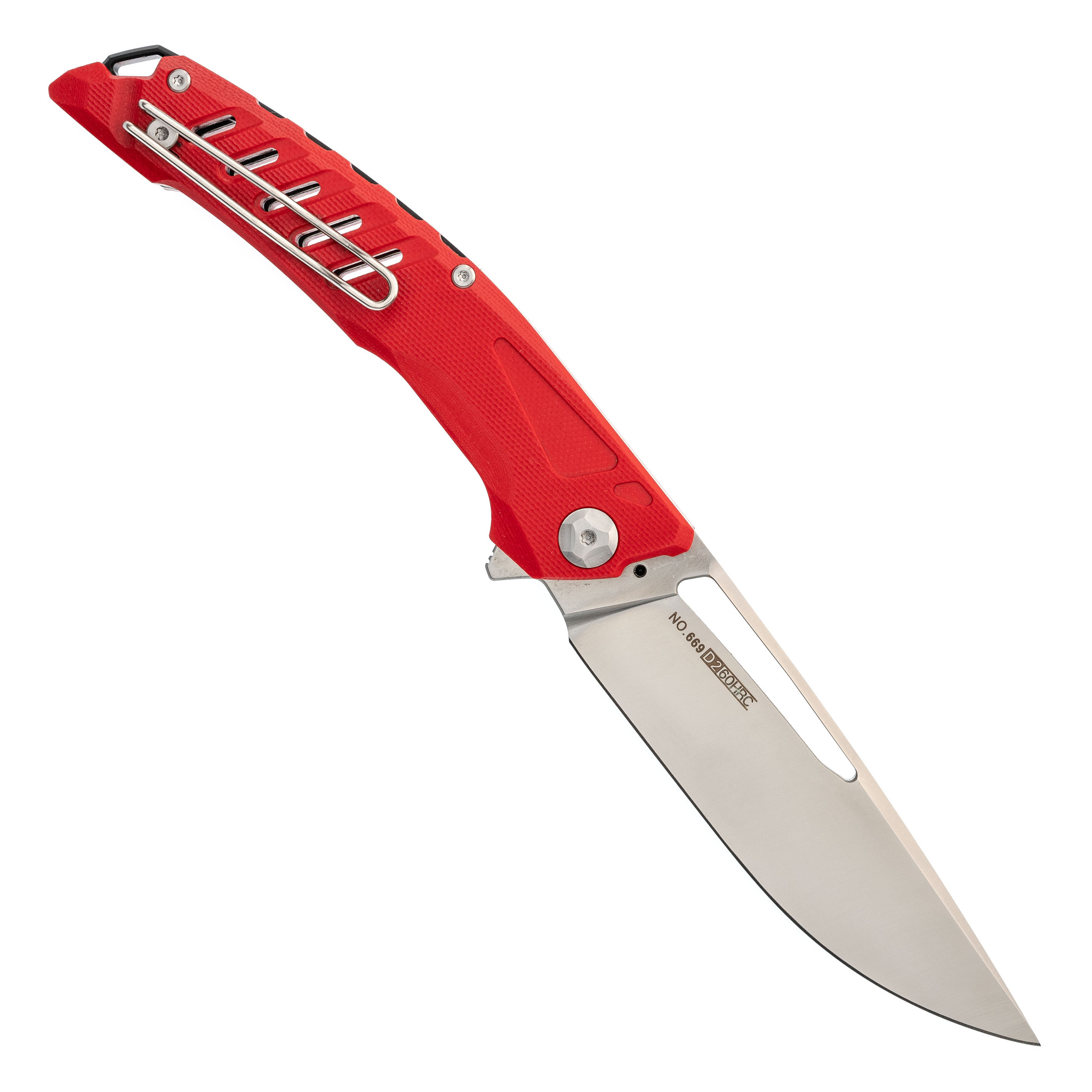 Складной нож Nimo Knives Red, сталь D2, G10 от Ножиков
