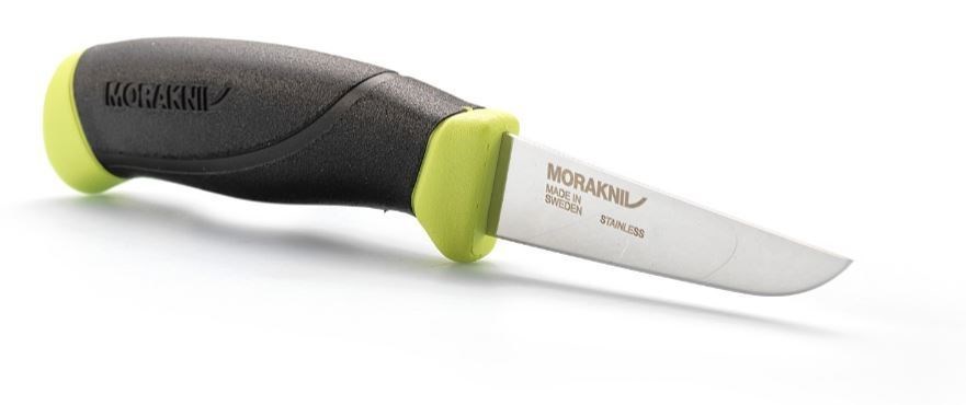 фото Нож с фиксированным лезвием morakniv fishing comfort fillet 090, сталь sandvik 12c27, рукоять резина/пластик