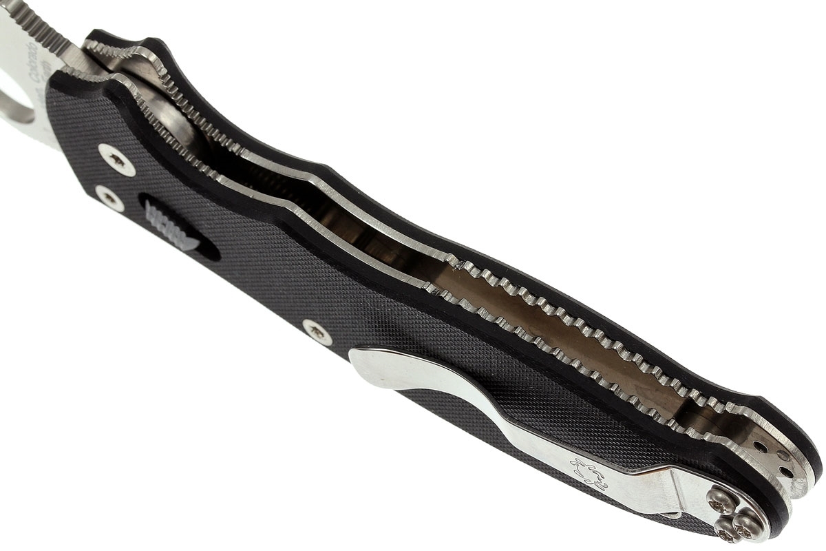 Нож складной Manix 2 - Spyderco 101GP2, сталь Crucible CPM® S30V Satin Plain, рукоять G10, чёрный от Ножиков