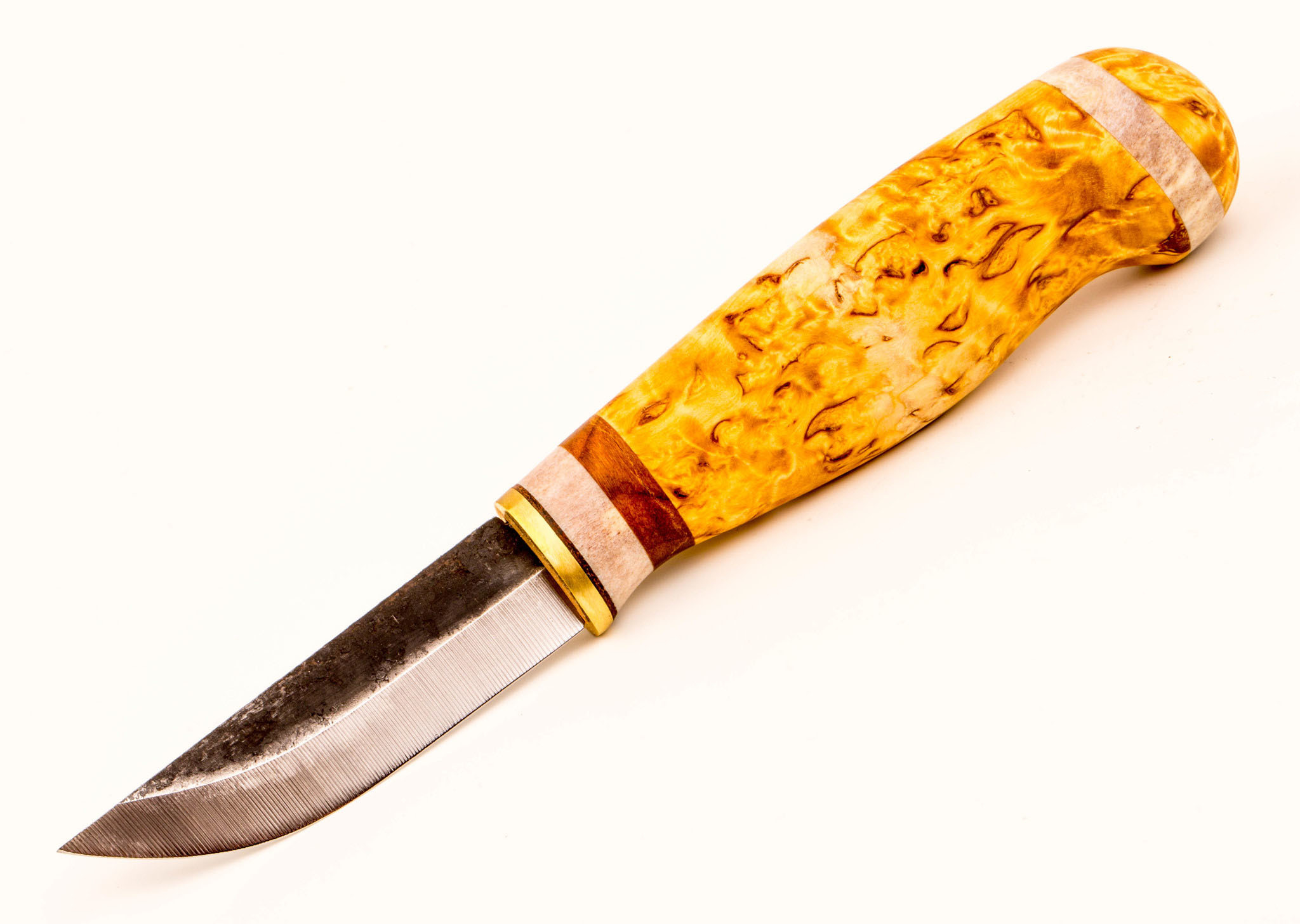 Нож Lappi Puukko 77, финская береза, сталь 80CrV2 - фото 1