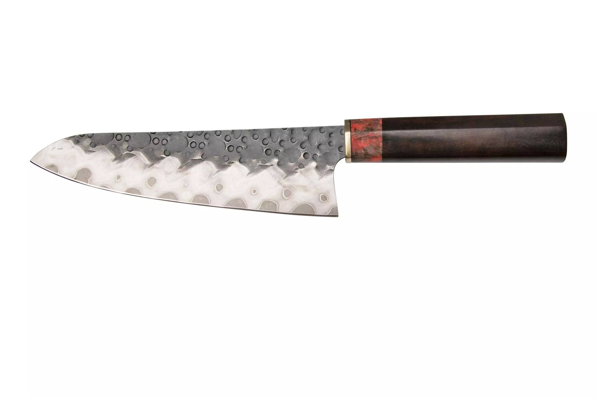 Нож кухонный Xin Cutlery Santoku XC134 184мм, сталь 440C/410, рукоять аризонское железное дерево - фото 2