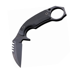 Фото Нож с фиксированным клинком Medford Karambit 2, сталь D2 PVD, рукоять стеклотекстолит G-10, чёрный