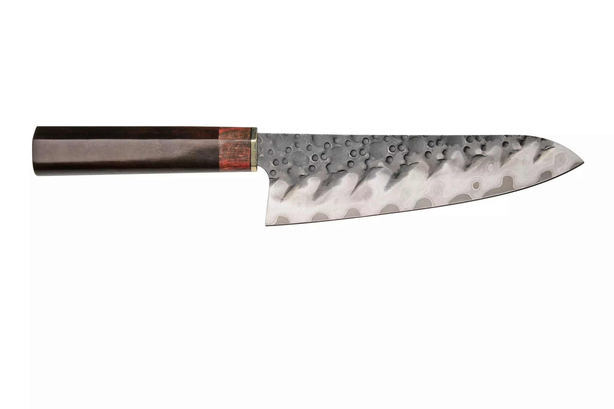 Нож кухонный Xin Cutlery Santoku XC134 184мм, сталь 440C/410, рукоять аризонское железное дерево - фото 3