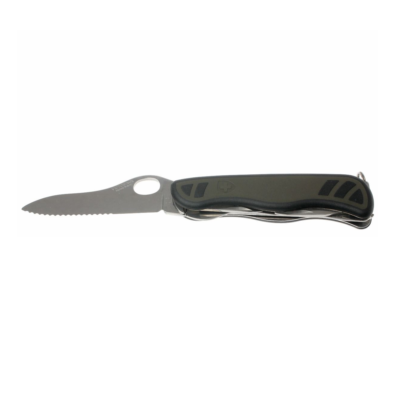 фото Нож перочинный victorinox military, сталь x50crmov15, рукоять нейлон, зеленый