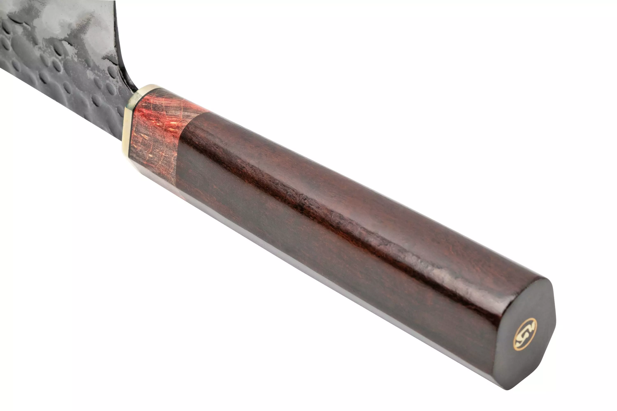 Нож кухонный Xin Cutlery Santoku XC134 184мм, сталь 440C/410, рукоять аризонское железное дерево - фото 5