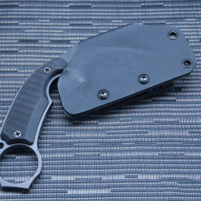 Нож с фиксированным клинком Medford Karambit 2, сталь D2 PVD, рукоять стеклотекстолит G-10, чёрный от Ножиков