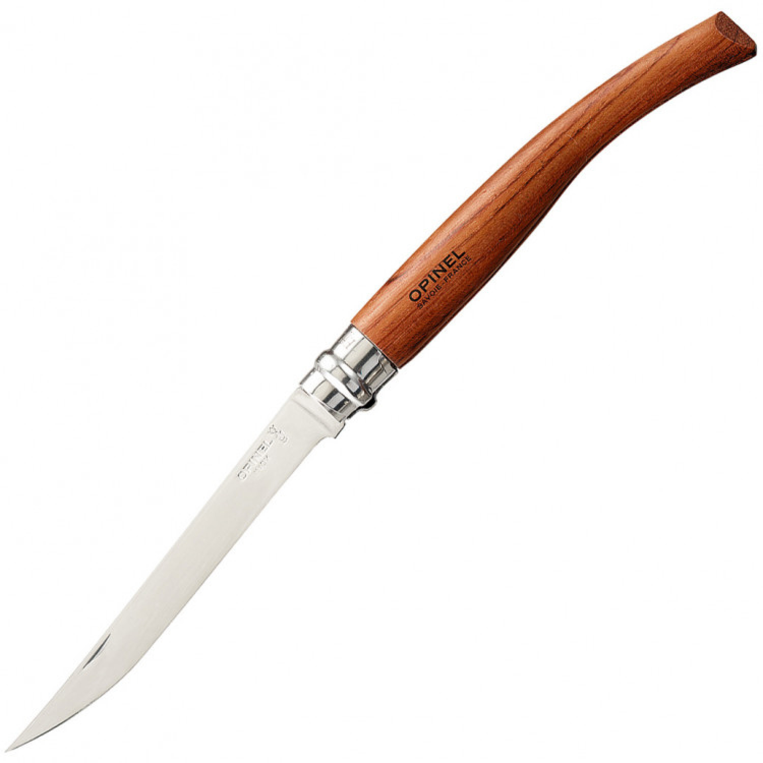 Нож складной филейный Opinel №12 VRI Folding Slim Bubinga, сталь Sandvik 12C27, рукоять из дерева бубинго, 000011