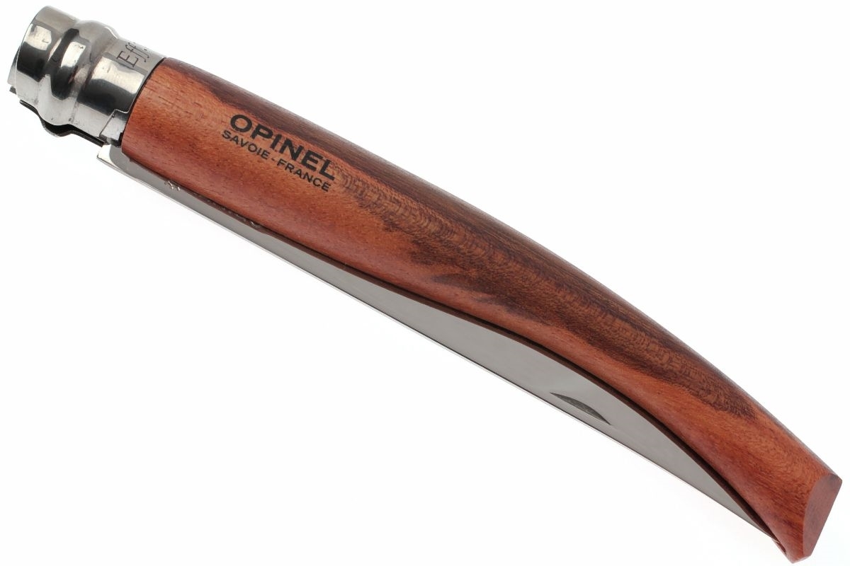 Нож складной филейный Opinel №12 VRI Folding Slim Bubinga, сталь Sandvik 12C27, рукоять из дерева бубинго, 000011 от Ножиков