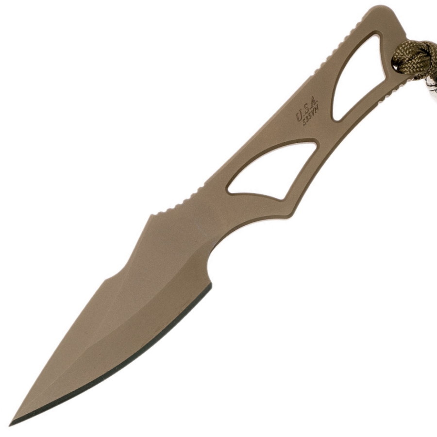 Шейный нож с фиксированным клинком Spartan Blades Enyo, сталь CPM-S35VN, цельнометаллический - фото 1