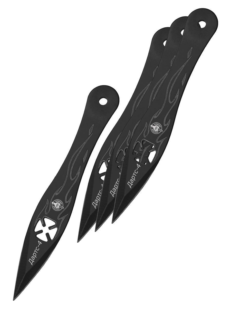 Набор из 4 метательных ножей Дартс-4, сталь 420
