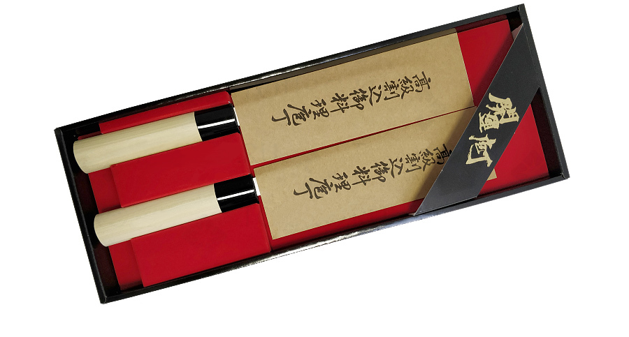 Набор из 2-х кухонных ножей, Tojiro, сталь Shirogami, в подарочной упаковке - фото 5