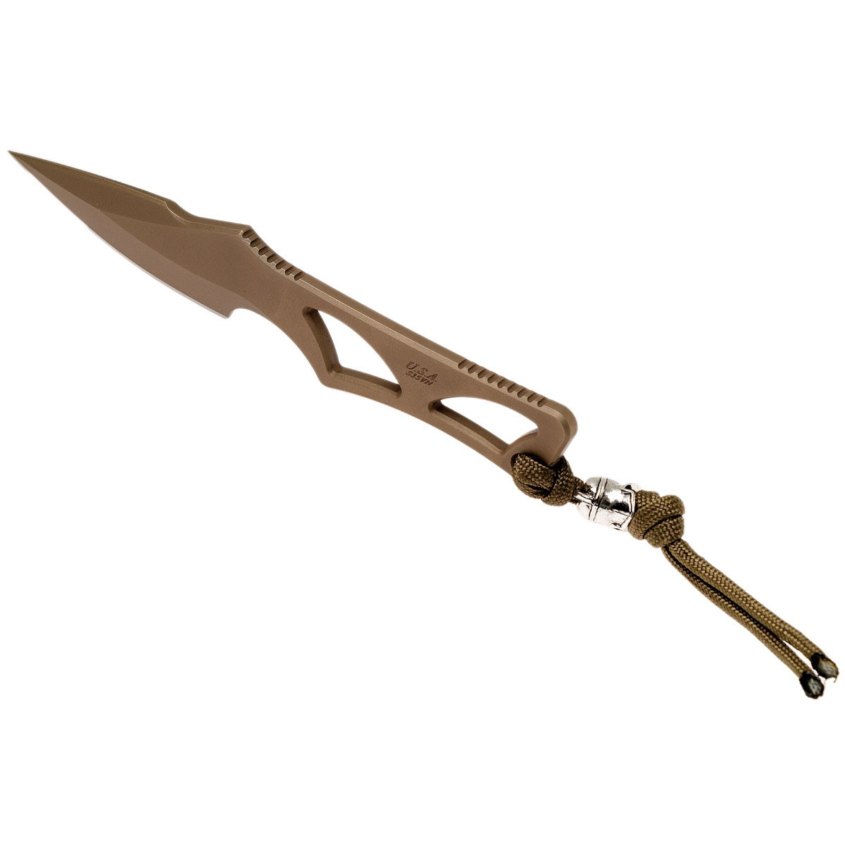 Шейный нож с фиксированным клинком Spartan Blades Enyo, сталь CPM-S35VN, цельнометаллический - фото 5