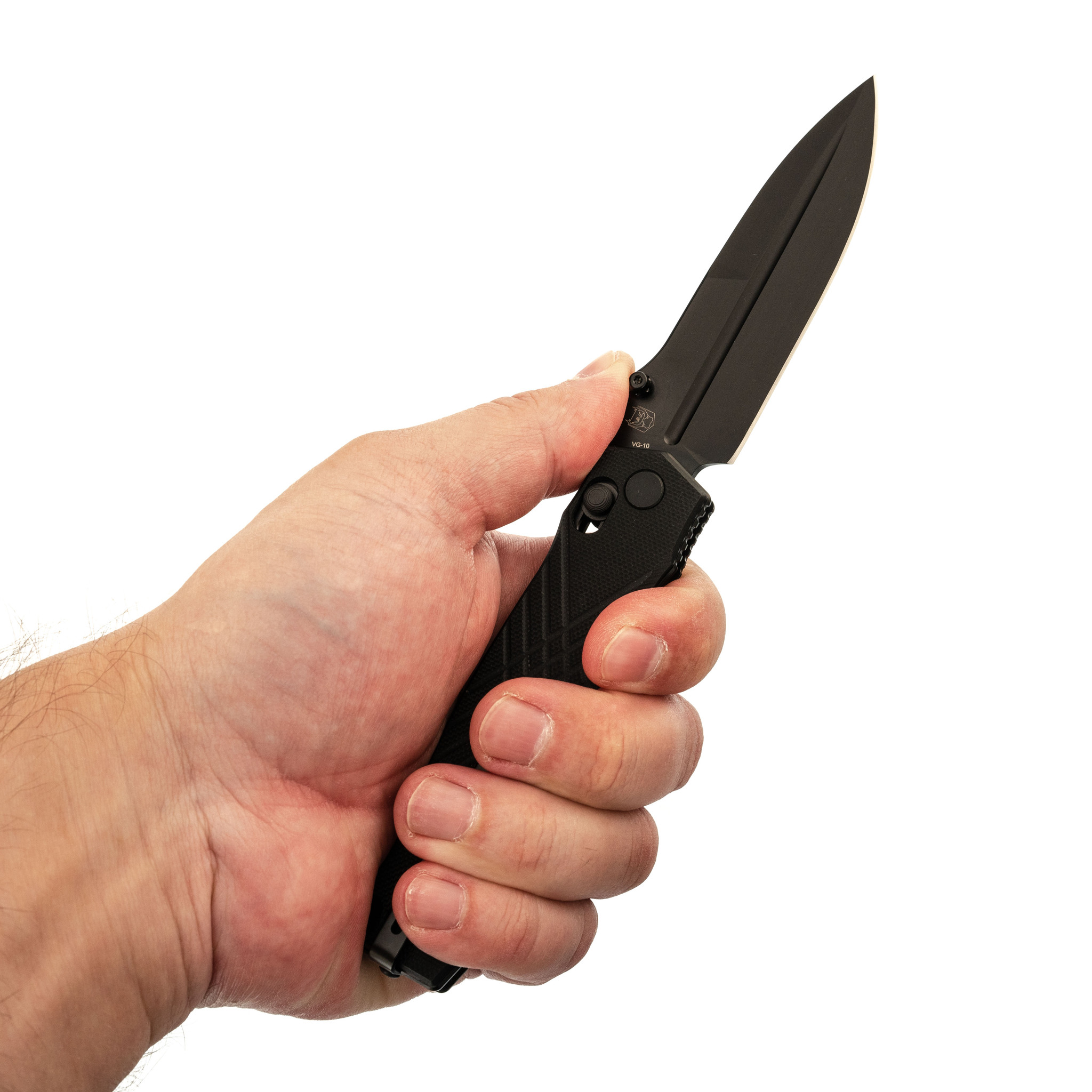 Складной нож RealSteel Muninn, сталь VG-10, рукоять Black G10 - фото 6