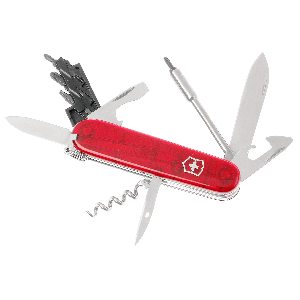 Нож перочинный Victorinox CyberTool 29 1.7605.T 91мм 29 функций полупрозрачный красный - фото 5