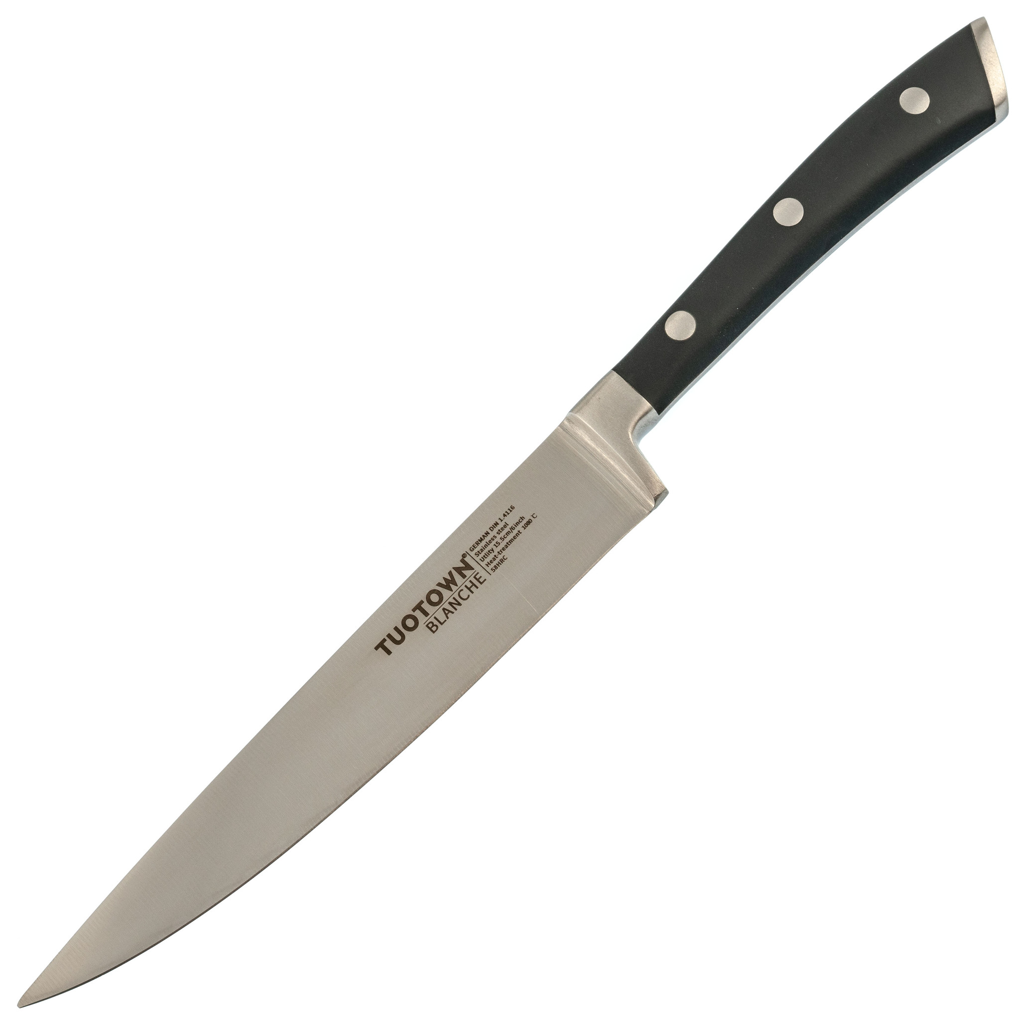 Кухонный универсальный нож Tuotown, серия BLANCHE, сталь 1.4116 - фото 1