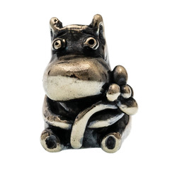 Фото Бусина для темляка Мумий Тролль, мельхиор