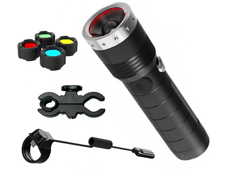 Фонарь светодиодный LED Lenser MT14 с аксессуарами, черный, 1000 лм, аккумулятор - фото 10