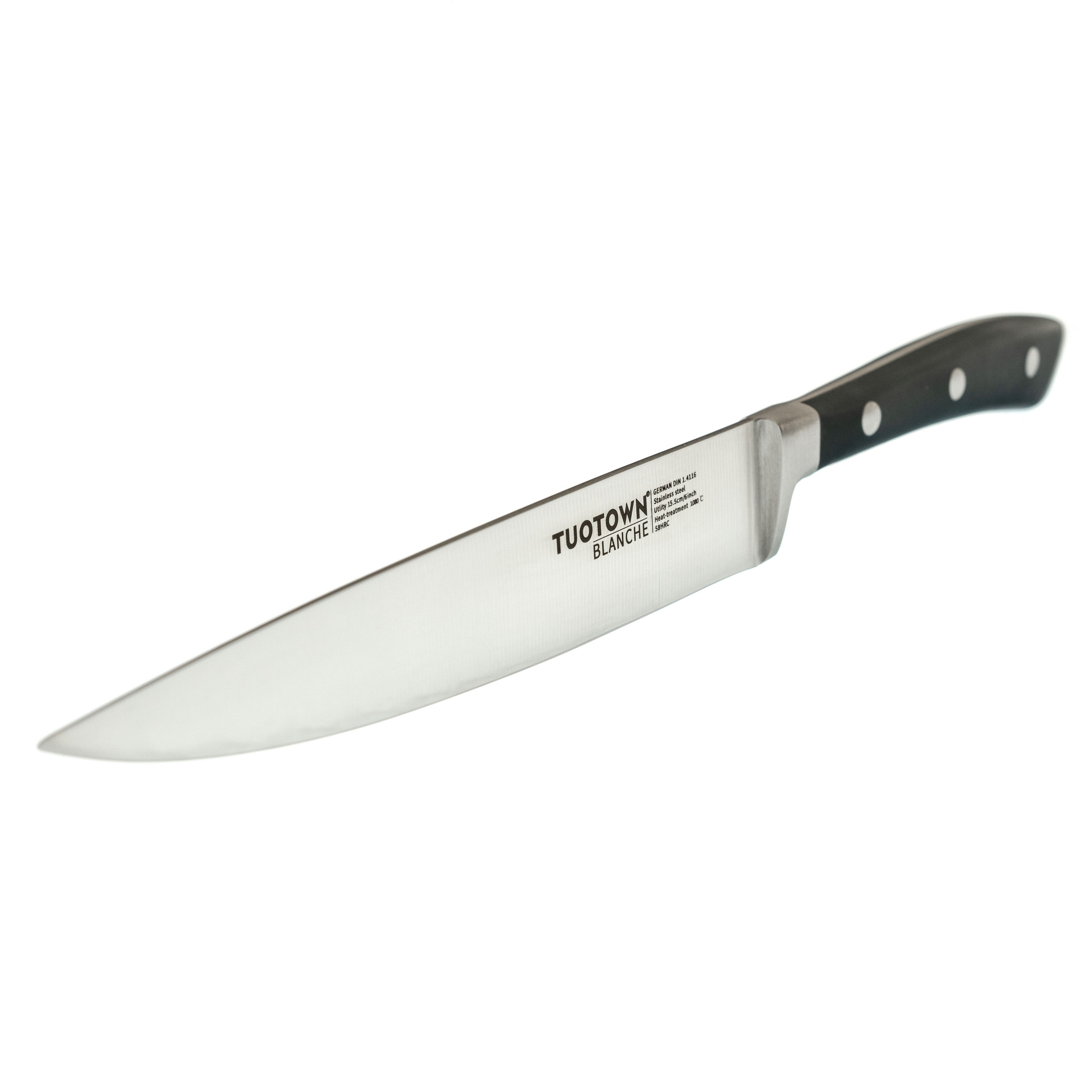 Кухонный универсальный нож Tuotown, серия BLANCHE, сталь 1.4116 - фото 3
