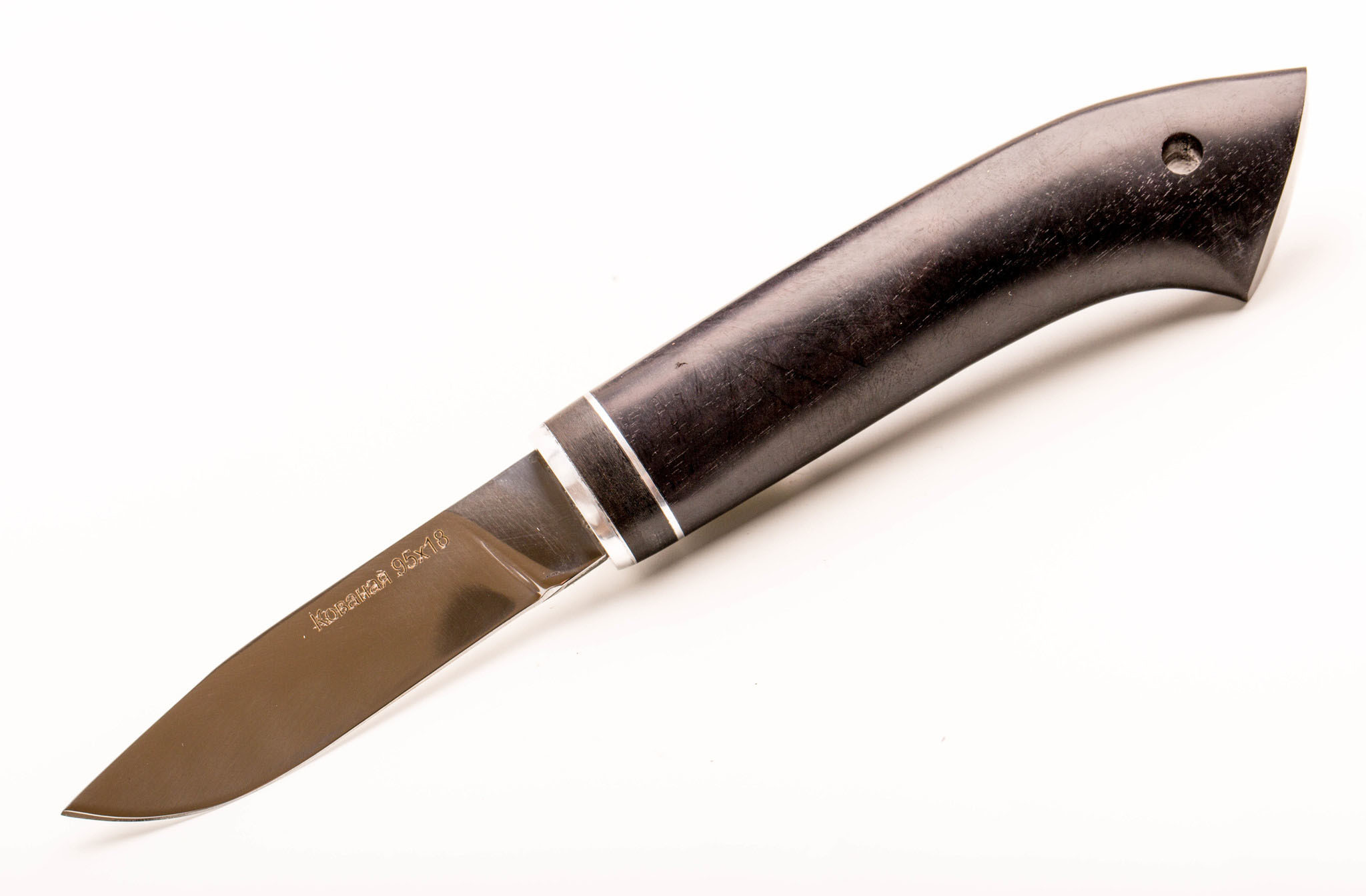 фото Нож грибник, сталь 95х18, рукоять граб кузница коваль