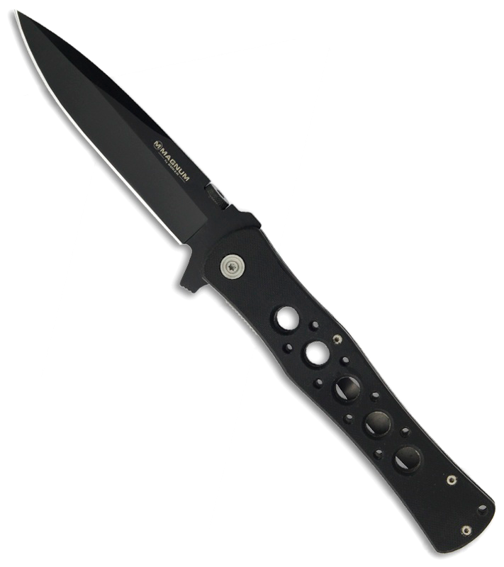 Нож складной Magnum Power Ranger - Boker 01MB219, сталь 440A Titanium Nitride, рукоять стеклотекстолит G10, чёрный - фото 3