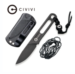 Фото Нож шейный CIVIVI Minimis Black, сталь 10Cr15CoMoV