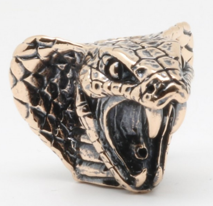 Бусина для темляка Кобра, бронза