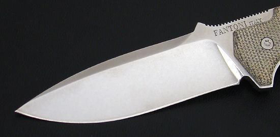 Нож с фиксированным клинком Hide Fixed, Micarta Handle, Stonewashed Crucible CPM® S30V™, T. Rumici Design (Kydex Sheath) 8.0 см. - фото 2