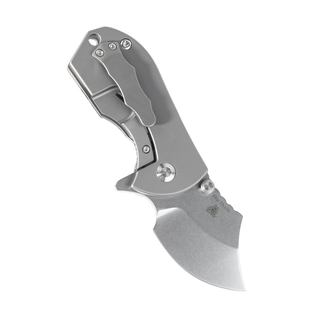 Складной нож Kizer Flip Shank, сталь CPM S35VN, рукоять титан/микарта - фото 2
