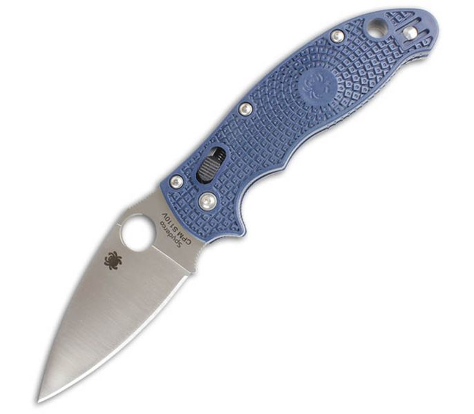 Складной нож Spyderco Manix 2 Lightweight Dark Blue, сталь Crucible CPM® S110V™, рукоять пластик FRCP, синий нож складной hide folder green micarta scales crucible cpm® s30v™ tommaso rumici design 7 5 см