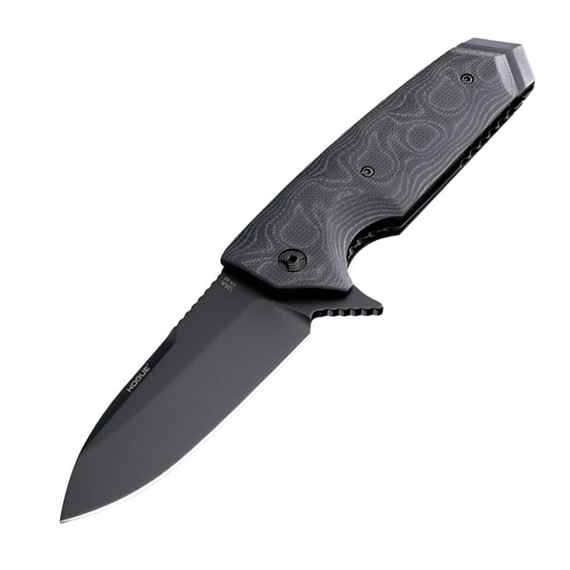 Нож складной Hogue EX-02 Spear Point, сталь 154CM, рукоять стеклотекстолит G-Mascus®, серый