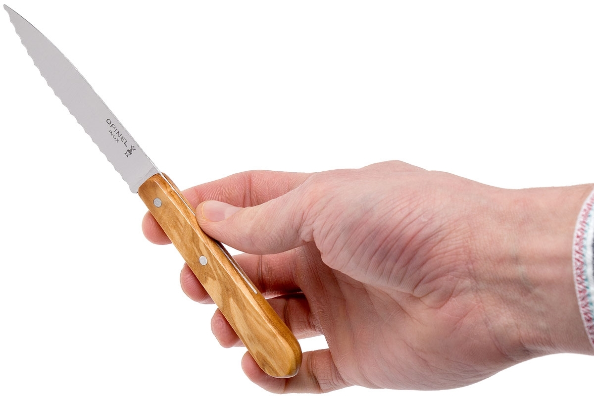 Набор ножей Set "Les Essentiels" Olive деревянная рукоять, нержавеющая сталь, коробка от Ножиков