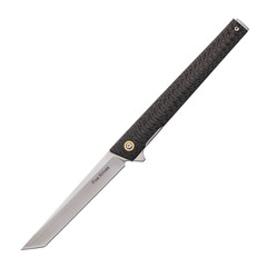 Фото Складной нож Five Knives Tanto 02, сталь D2, Black Carbon