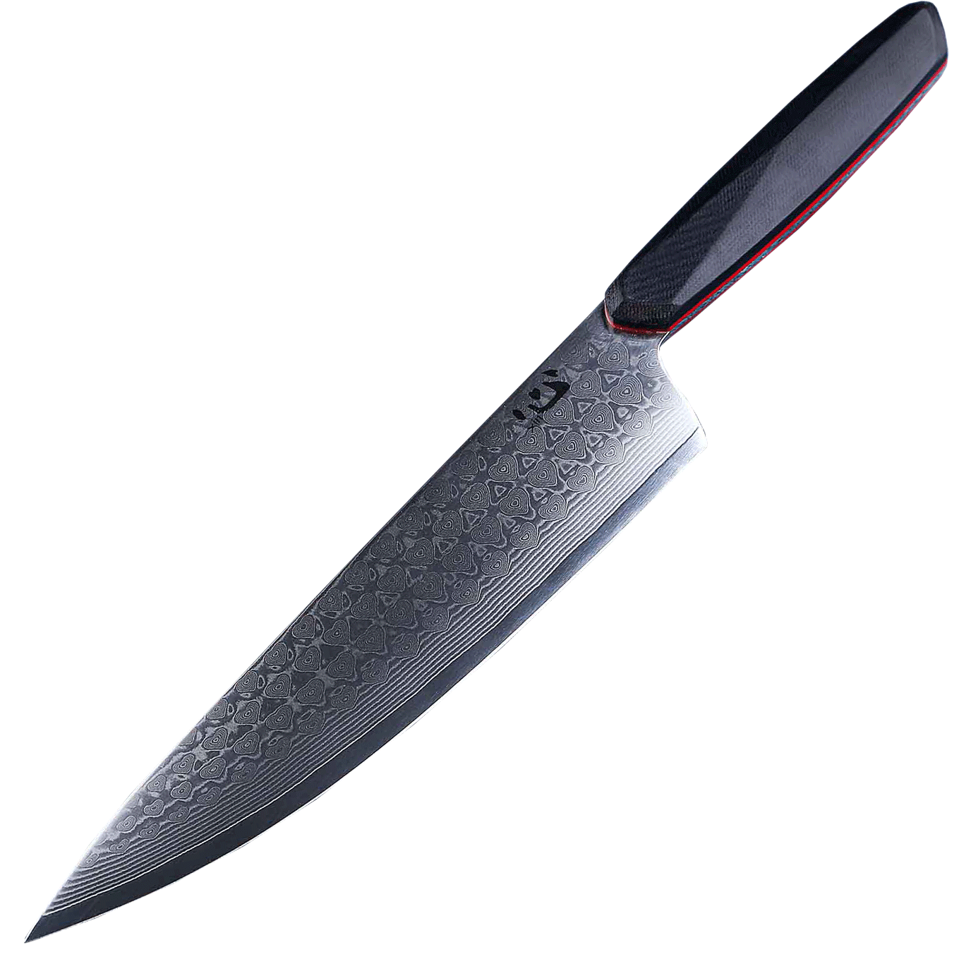 Нож кухонный Xin Cutlery Chef XC126 215мм, сталь VG-10, рукоять черно-красная G10 - фото 1