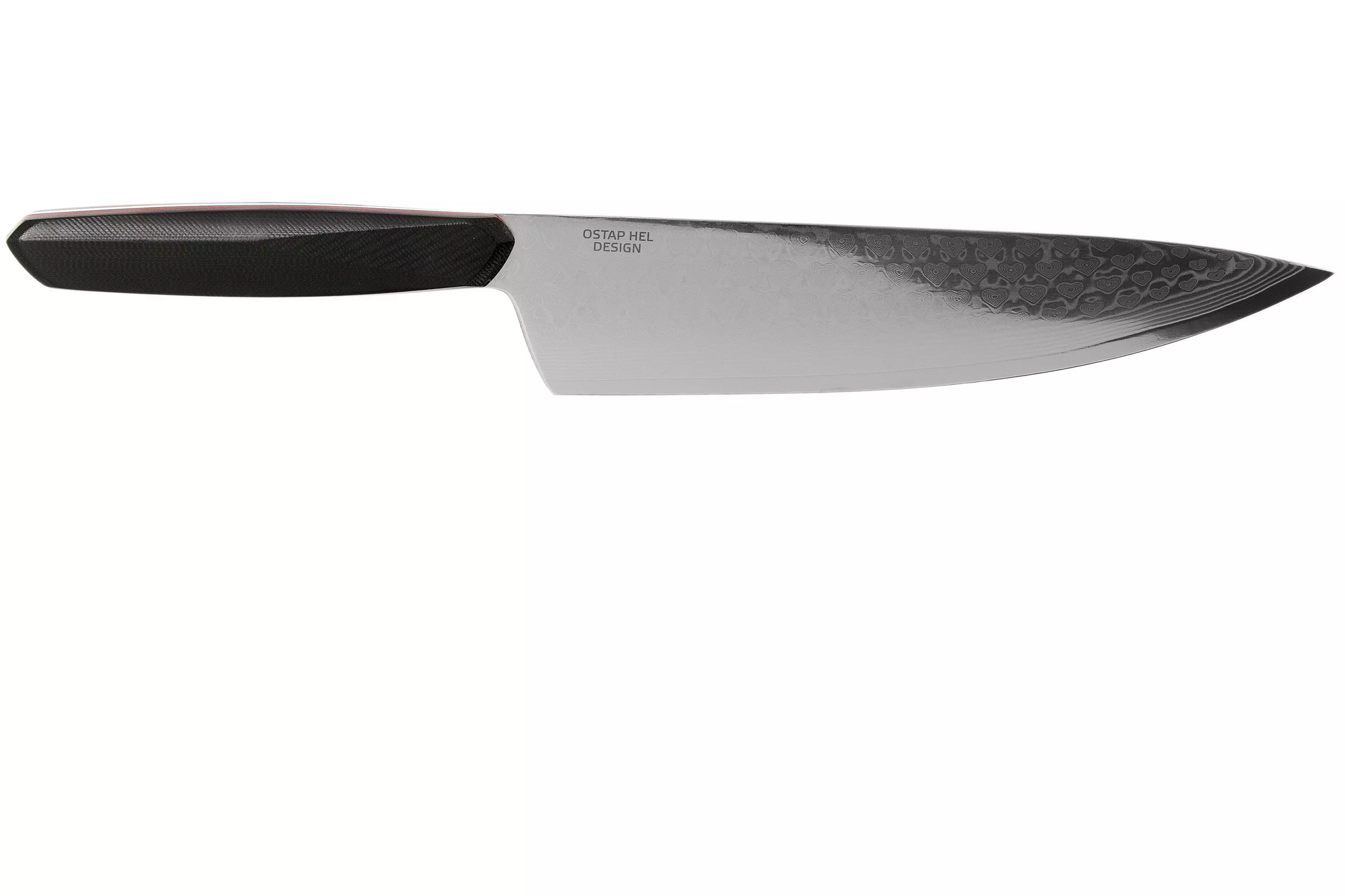 Нож кухонный Xin Cutlery Chef XC126 215мм, сталь VG-10, рукоять черно-красная G10 - фото 3