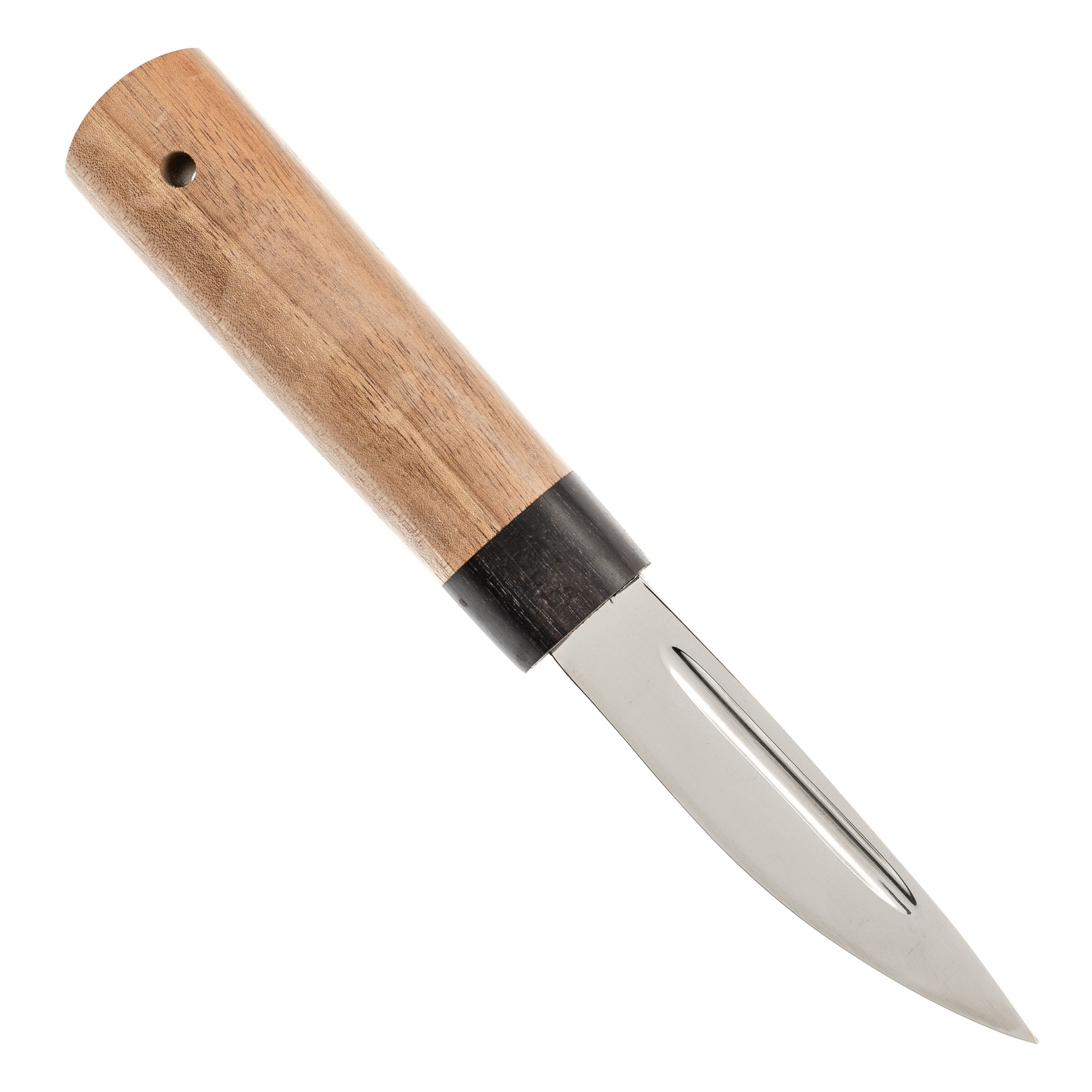 фото Нож якутский средний, сталь 95х18, рукоять орех мастерская сковородихина