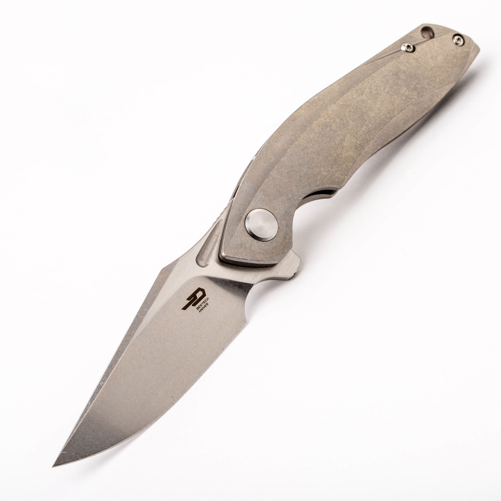 Складной нож Bestech GHOST BT1905A, сталь S35VN, рукоять титан - фото 1