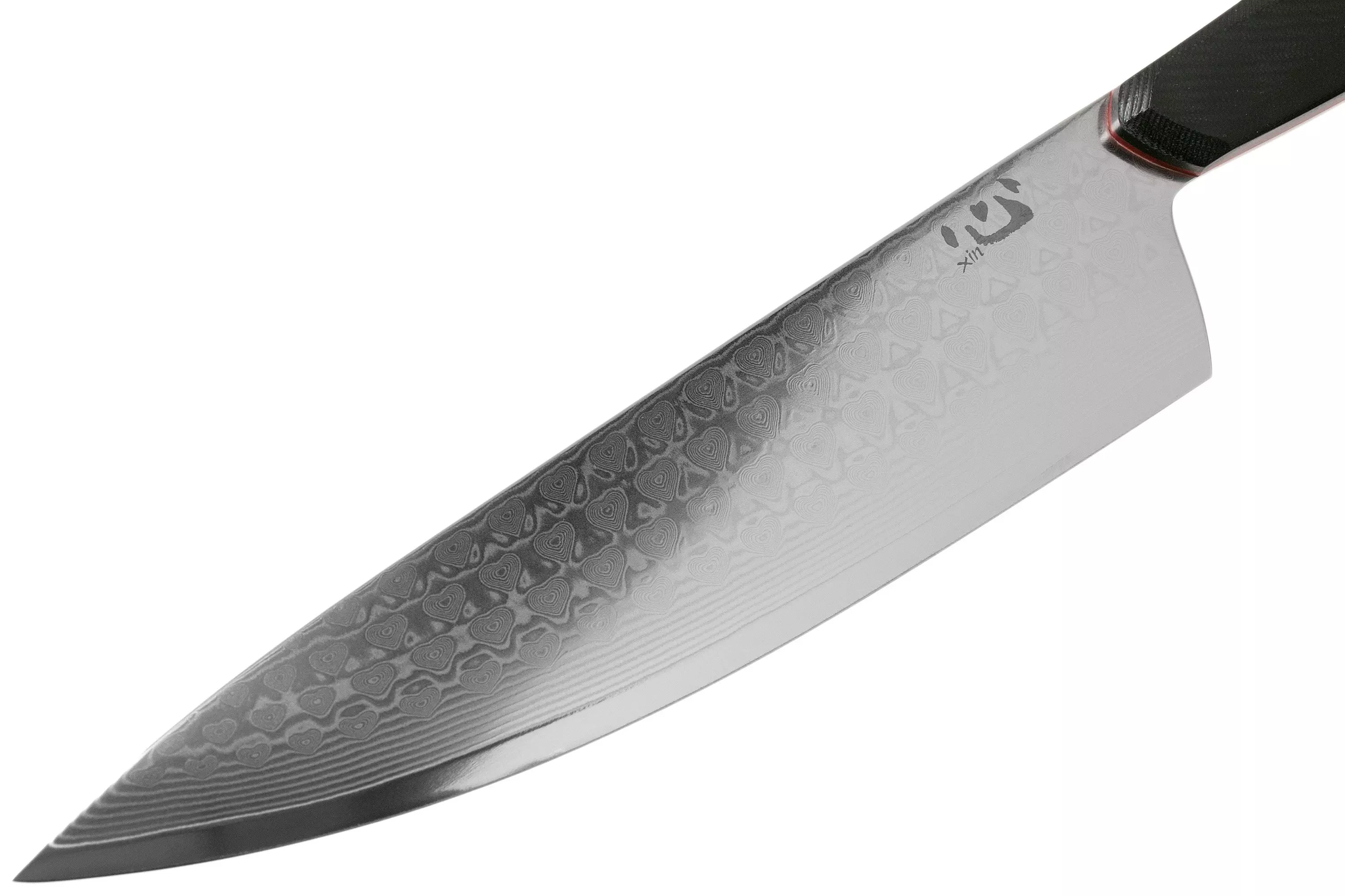 Нож кухонный Xin Cutlery Chef XC126 215мм, сталь VG-10, рукоять черно-красная G10 - фото 4