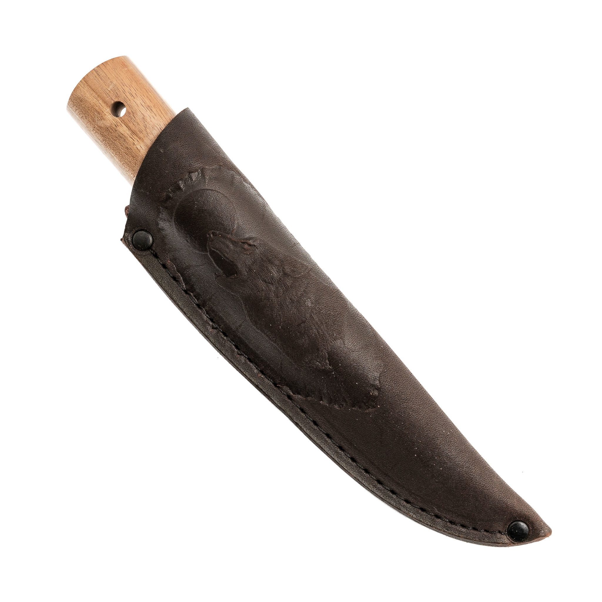 фото Нож якутский средний, сталь 95х18, рукоять орех мастерская сковородихина