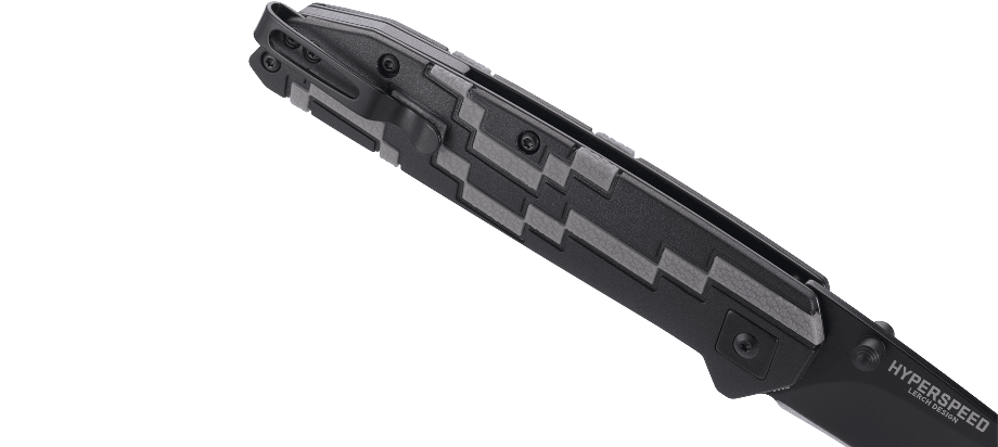 фото Полуавтоматический складной нож hyperspeed, crkt 7020, сталь 8cr14mov black oxide coating, рукоять термопластик grn