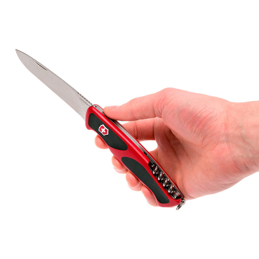 Нож перочинный Victorinox RangerGrip 52 0.9523.C 130мм 5 функций красно-чёрный - фото 7