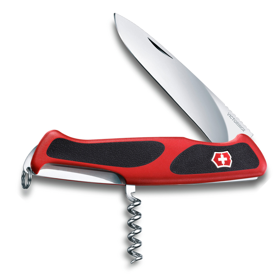 Нож перочинный Victorinox RangerGrip 52, сталь X55CrMo14, рукоять полиамид, красно-чёрный от Ножиков