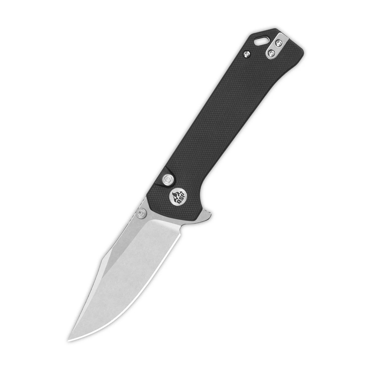 Складной нож QSP Grebe 7.6 см, сталь Sandvik 14C28N, рукоять G10, черный
