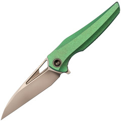 Фото Складной нож TUOTOWN Magpie, сталь M390, рукоять Crystal Titanium Green