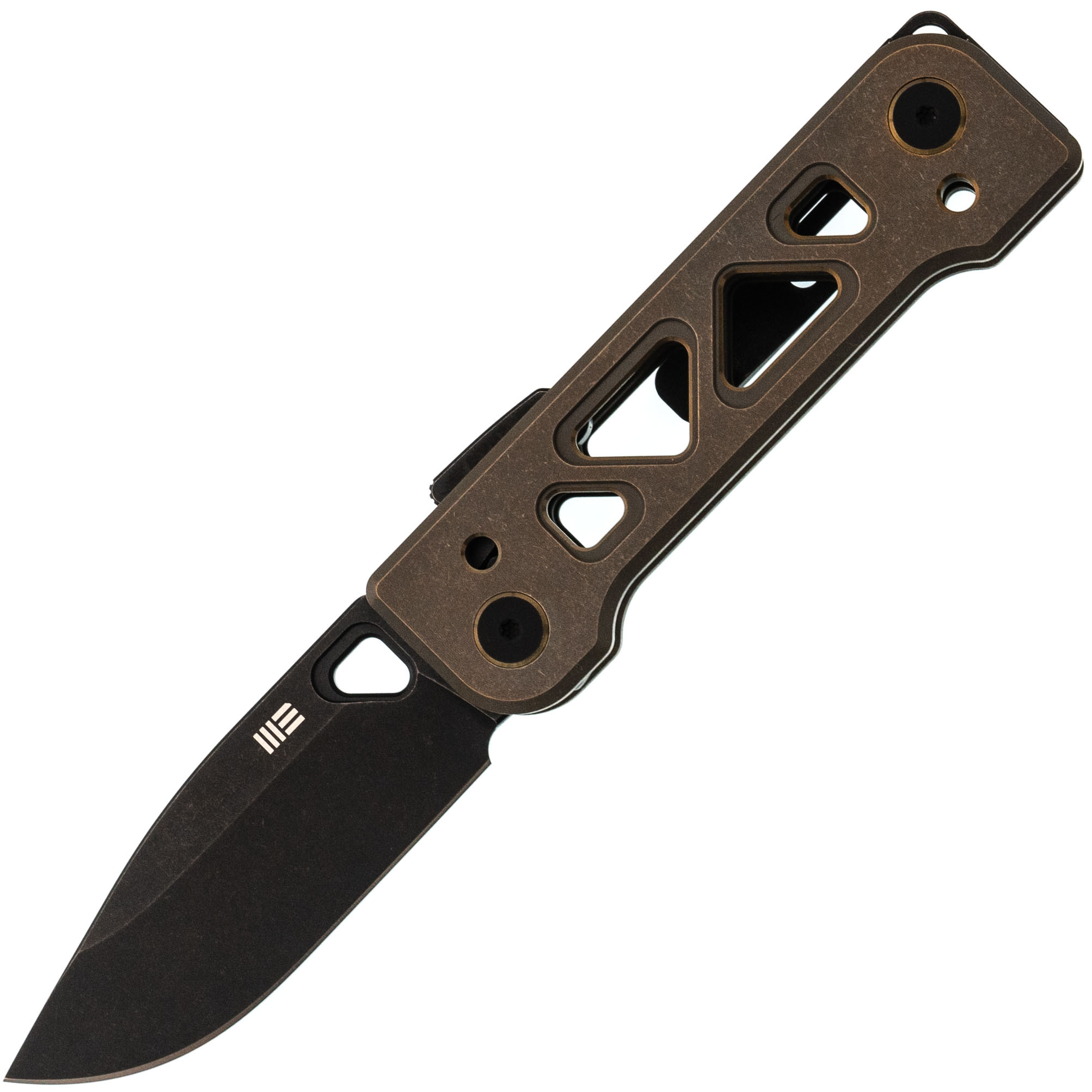 

Складной нож WE Knife Tyro, сталь CPM 20CV, рукоять титан, бронзовый