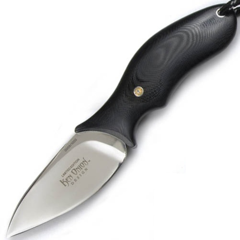 Нож с фиксированным клинком CRKT Onion Skinner-2, сталь Bhler K110, рукоять микарта - фото 1