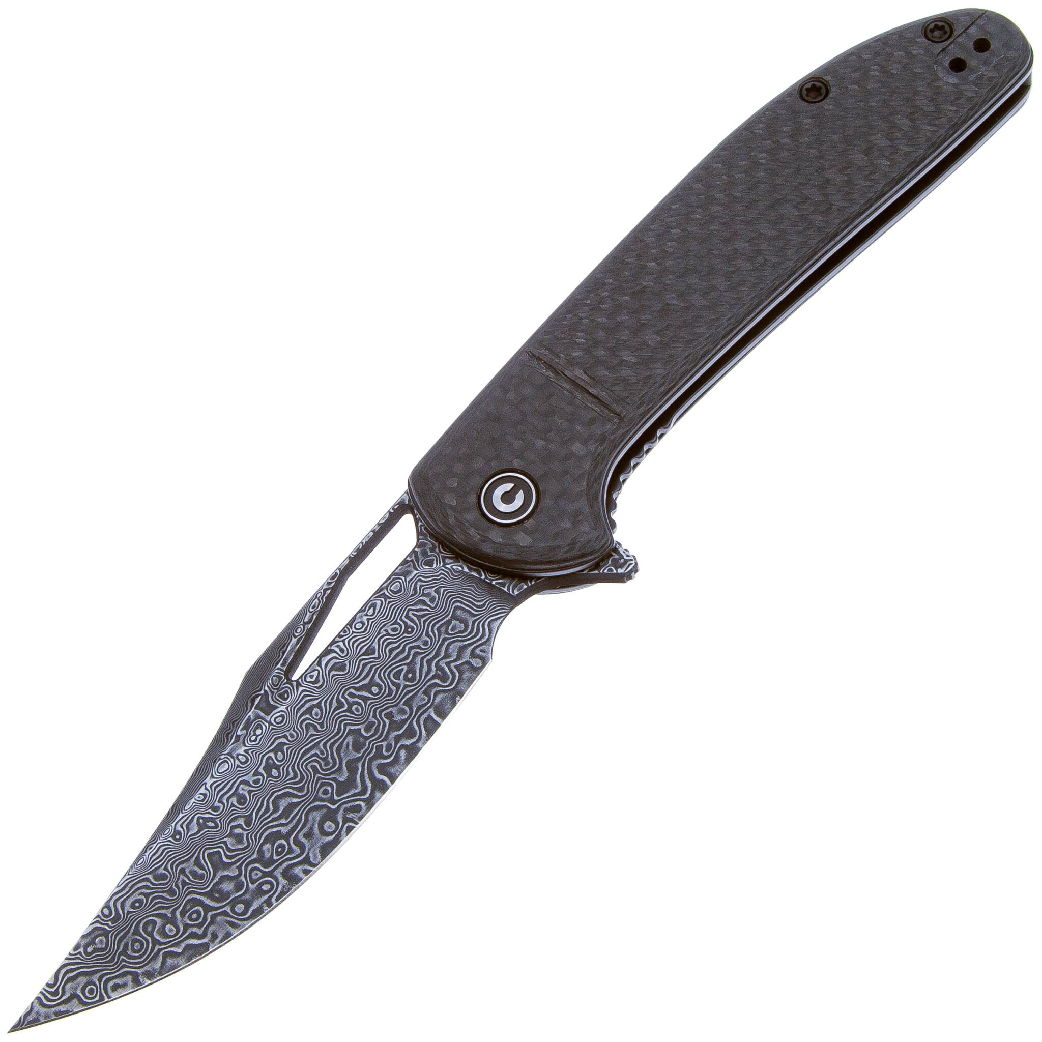 Складной нож CIVIVI Ortis, сталь Damascus, Carbon складной нож civivi appalachian drifter ii сталь damascus carbon fiber g10